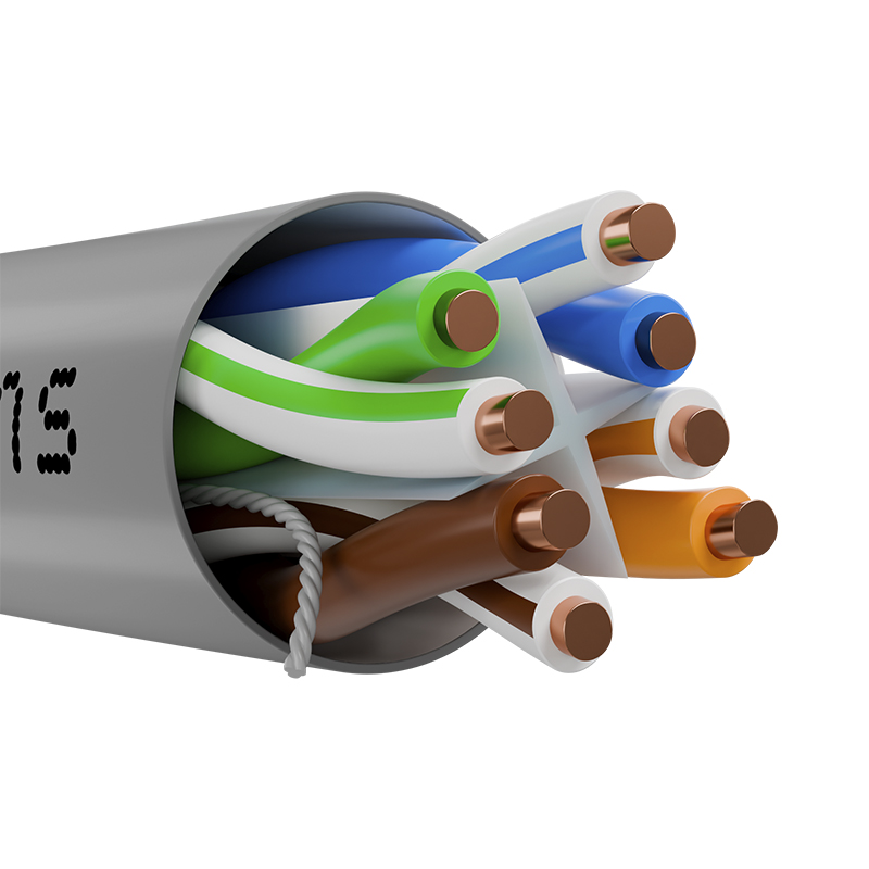 U/UTP Cable 4 Pairs Cat5e, 24AWG Gauge