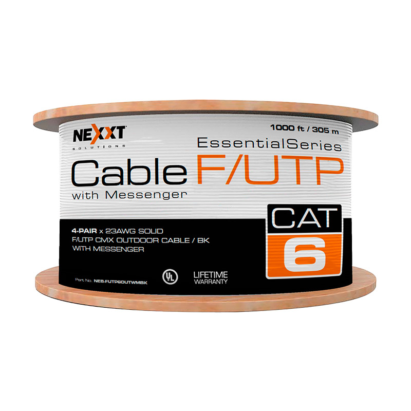F/UTP Cable 4 Pairs Cat6, 23 AWG Gauge