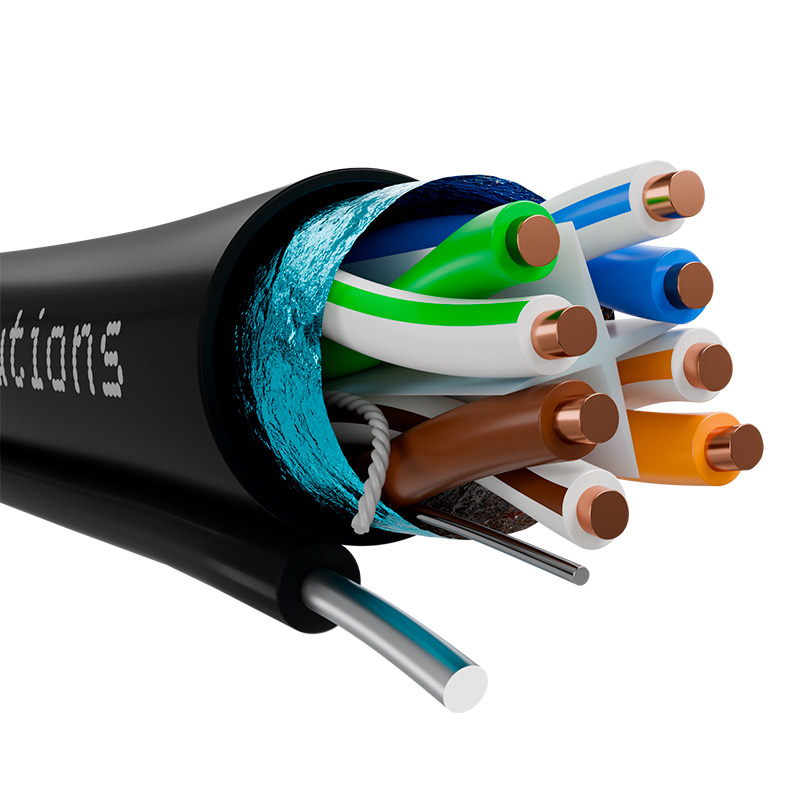 F/UTP Cable 4 Pairs Cat6, 23 AWG Gauge