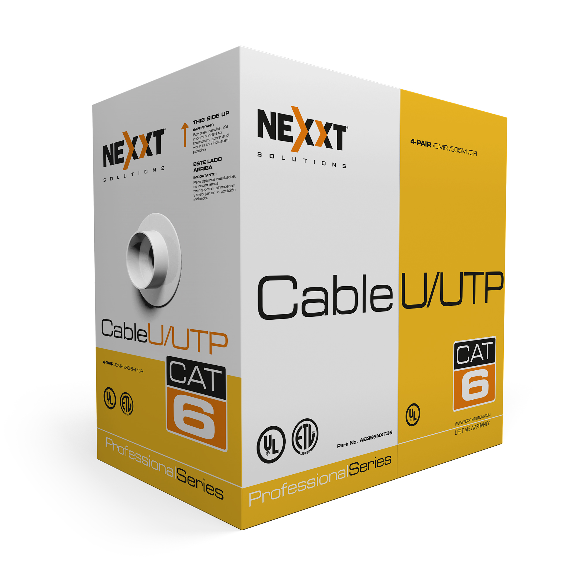 UTP Cable 4 Pairs Cat6, 24AWG Gauge