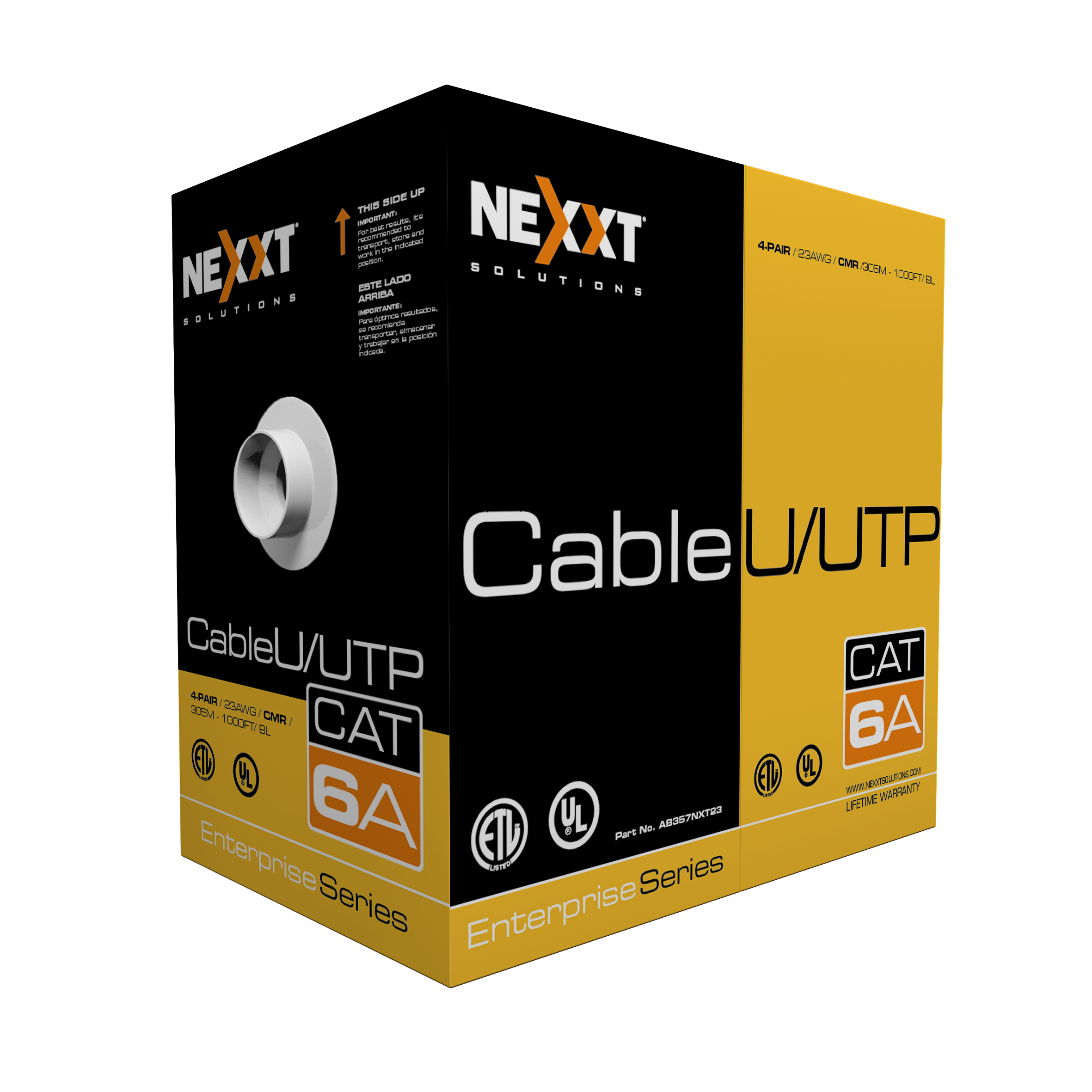 U/UTP cable 4 pairs Cat6A - AB357NXT23