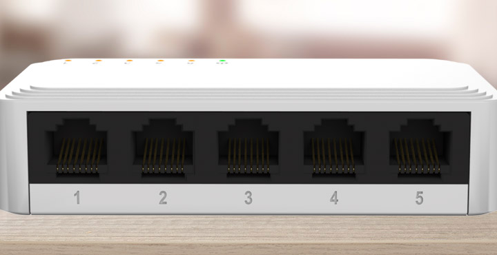 Naxos501-G | 5-port Gigabit desktop switch - NSW-N501G