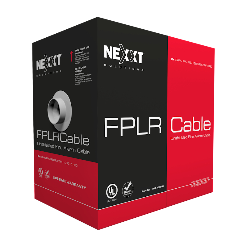 Cable FPLR Sistema de alarma 18AWG no blindado