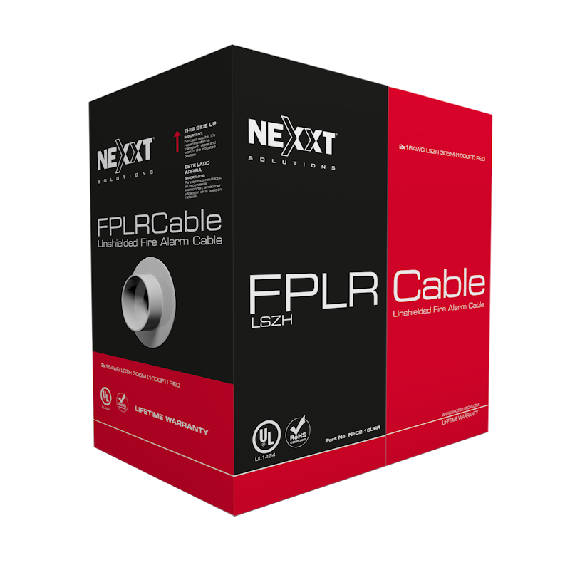 Cable FPLR LSZH Sistema de alarma 16AWG no blindado