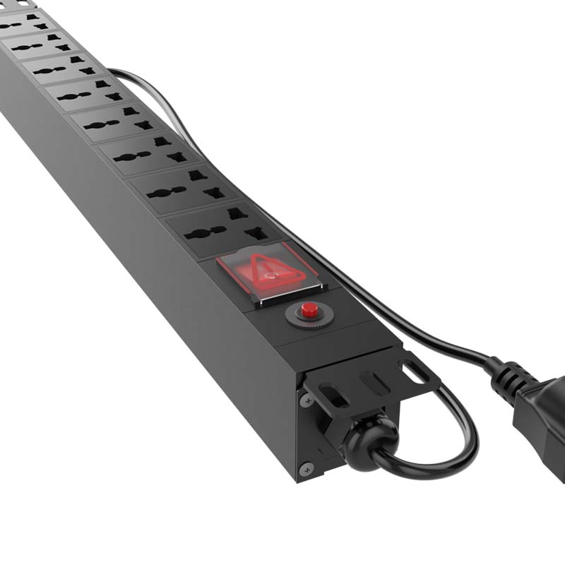 Rack mount power strip 8 outlets, 220VAC