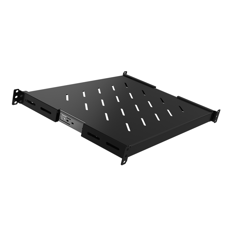 Sliding adjustable 4-point shelf