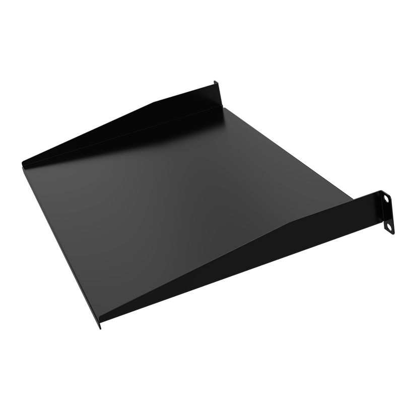 1U single solid shelf