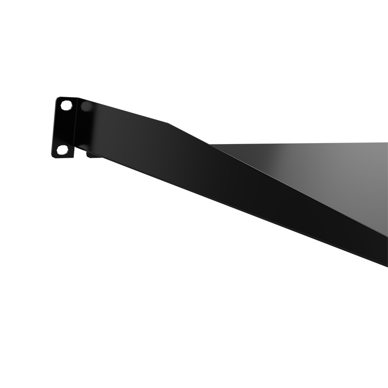 1U single solid shelf