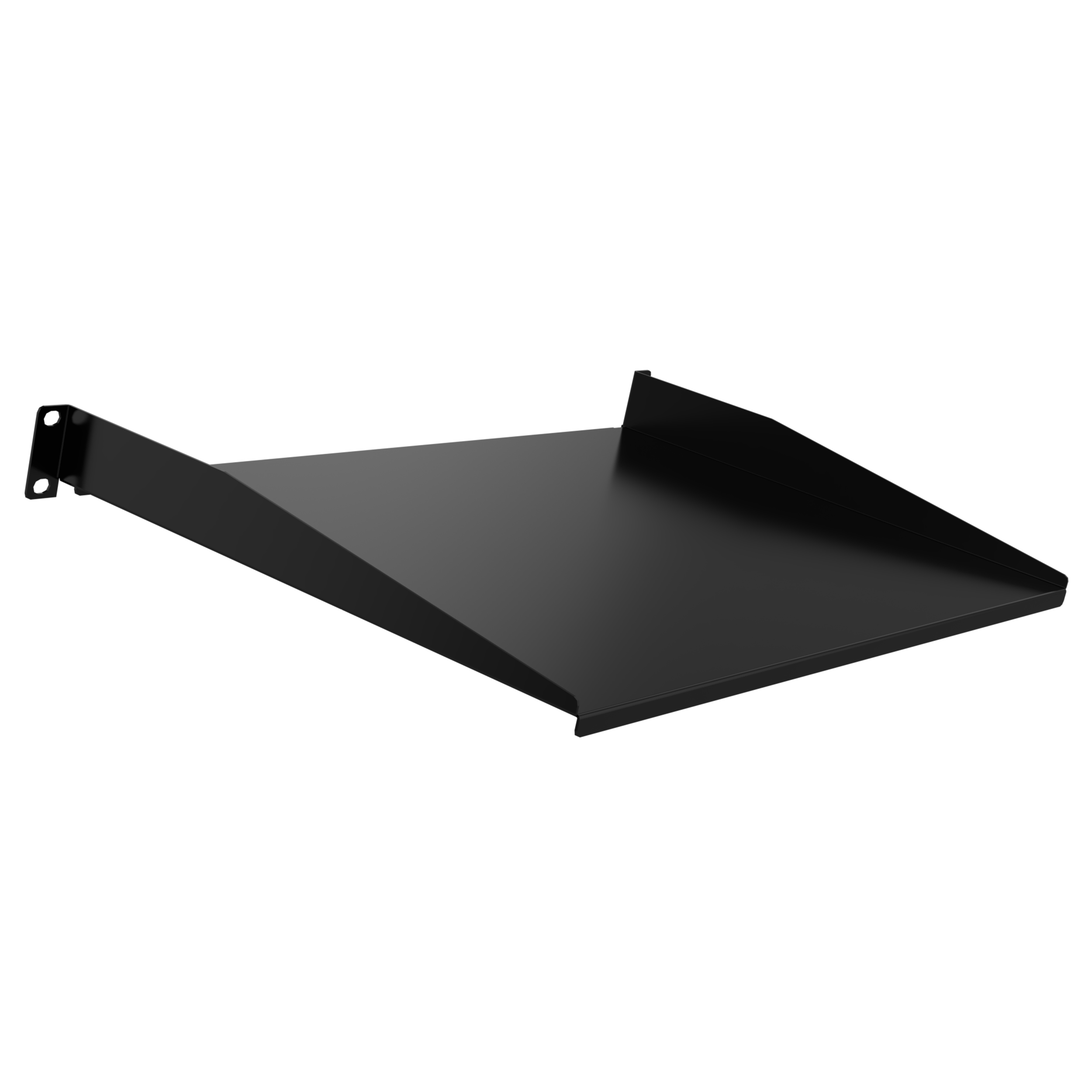 1U single solid shelf