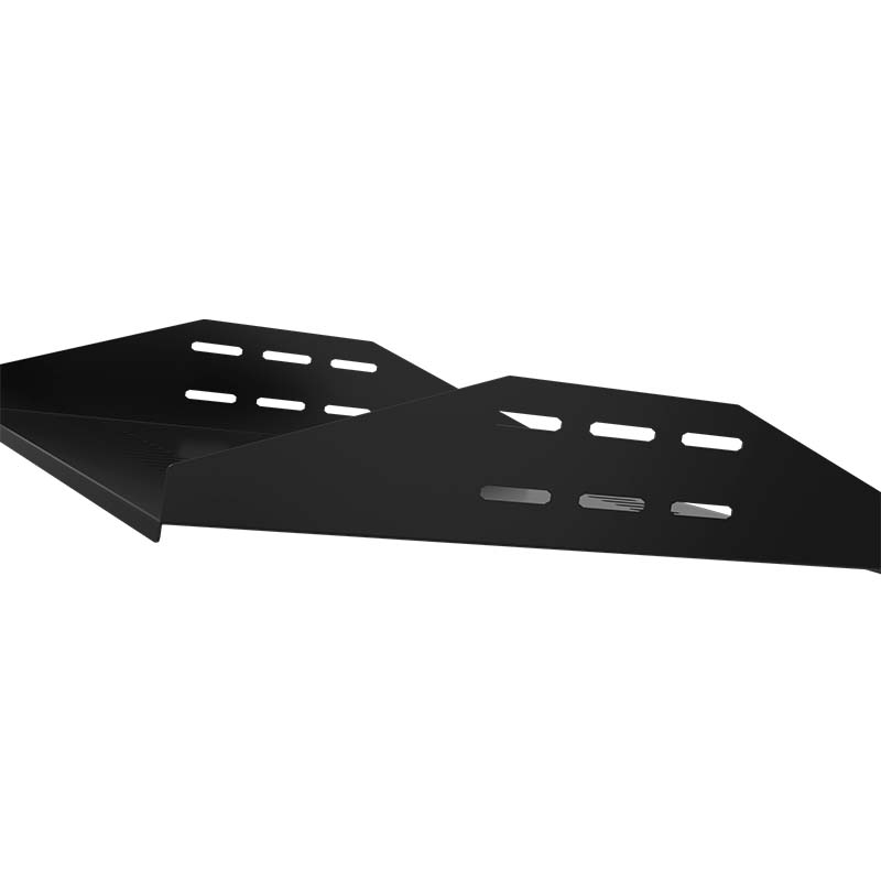 Double-sided vented shelf