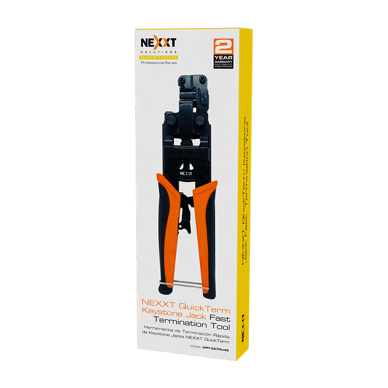 Nexxt Quick Term Keystone Jack, Fast Termination Tool - NPT-CCTRJ45