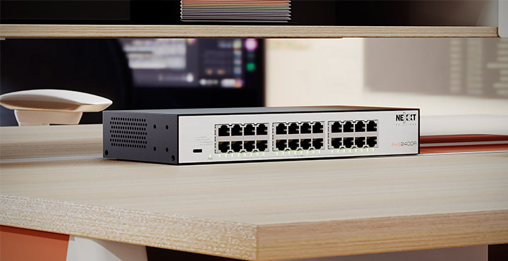 Axis2400R | 24-port gigabit rack mountable switch - NSW-A2400UR