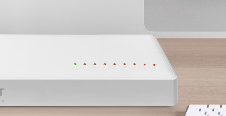 Naxos801-G | 8-port Gigabit desktop switch - NSW-N801G