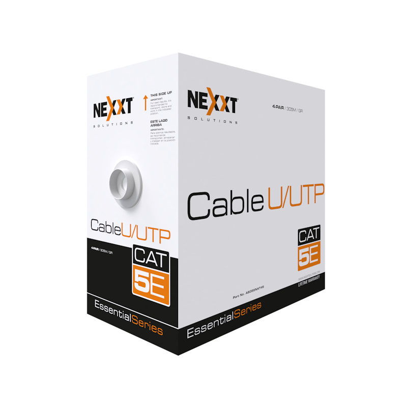 Cable U/UTP Cat5e, Calibre 25AWG
